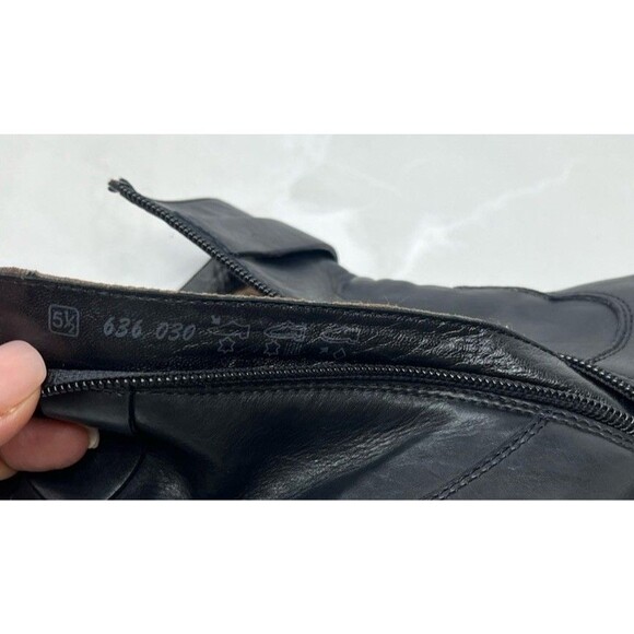 Kennel Schmerger Leather Black Ankle Boot Bootie Mid Heel Sz Uk 5.5 Eu 38.5 Us 8 - Picture 8 of 12